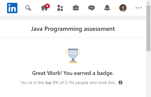 Java LinkedIn Skills Assessment