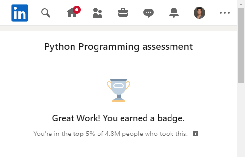 Python LinkedIn Skills Assessment